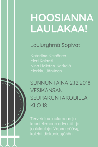 Hoosianna laulakaa! Hoosianna laulakaa!