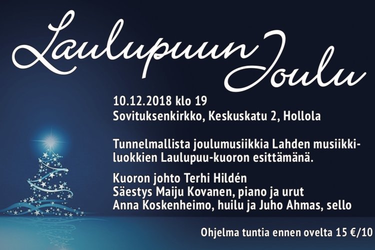Laulupuun joulu - konsertti Laulupuun joulu - konsertti
