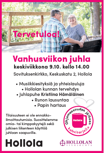 Vanhustenviikon juhla mainos