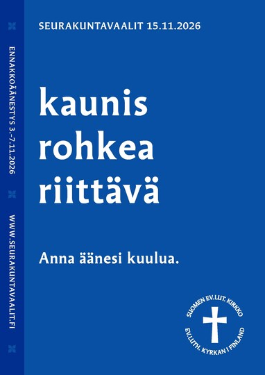 Seurakuntavaali mainos