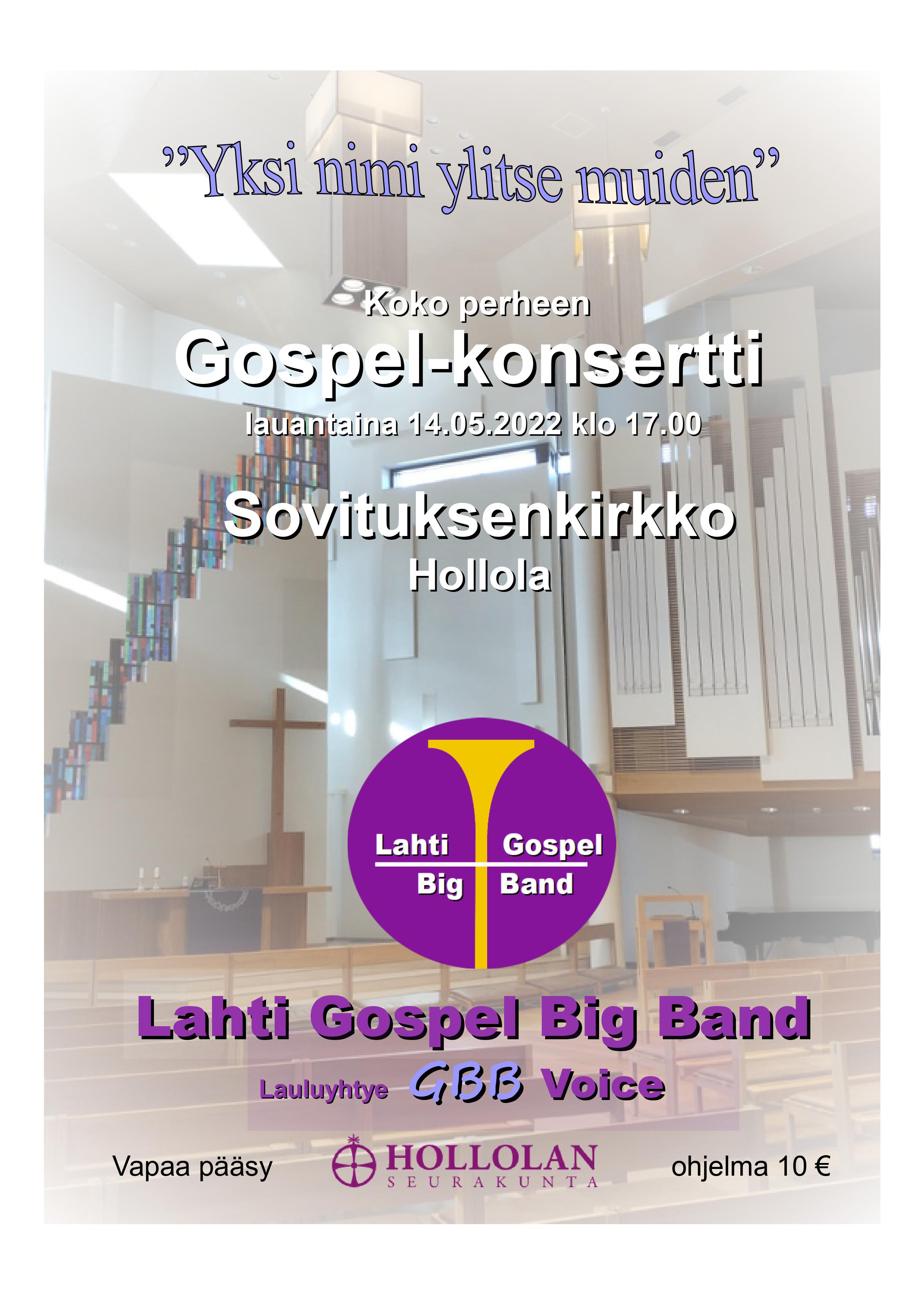 Lahti Gospel Big Bandin juliste