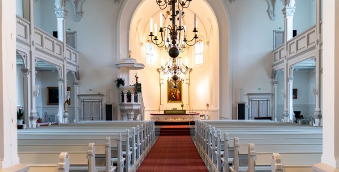 Kärkölän kirkon sisäkuva