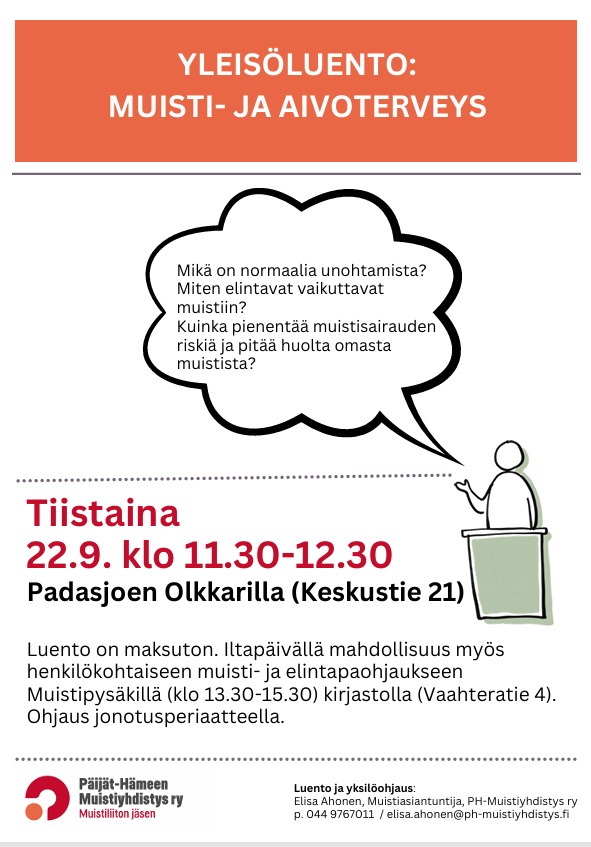 Tiedote päivän luennosta