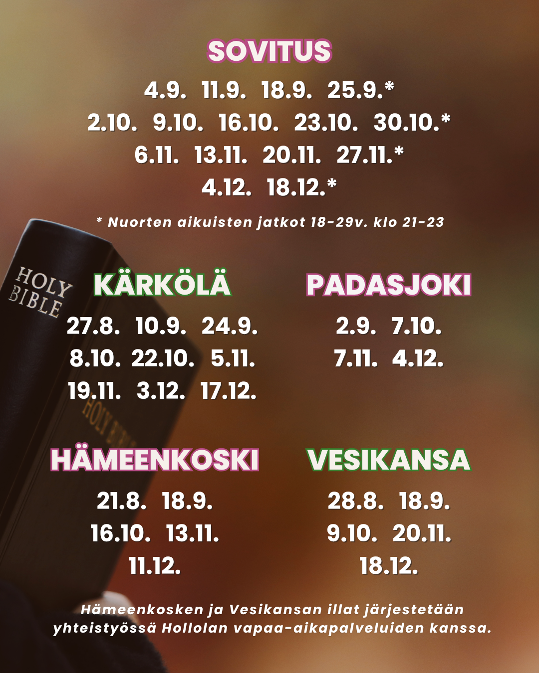 mainoskuva nuortenilloista
